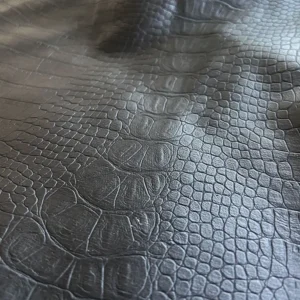 Custom crocodile Embossed PU Synthetic Leather Faux Leather Clothing Leather Fabric