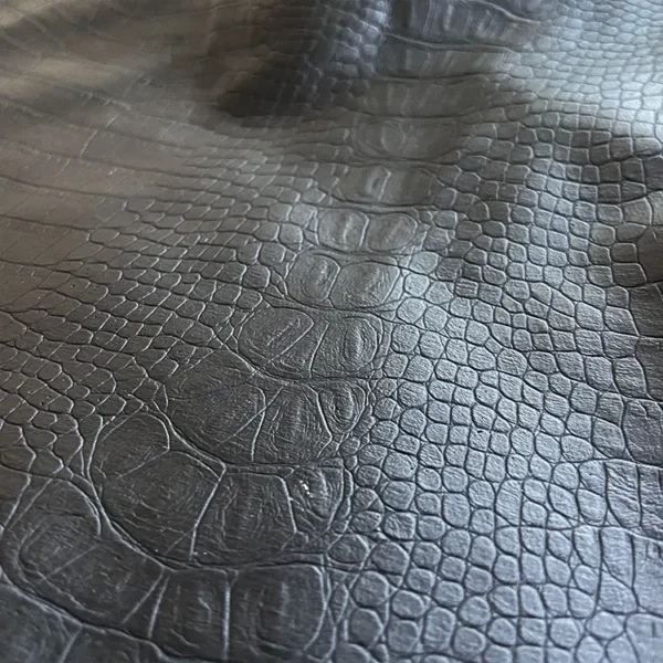 Custom crocodile Embossed PU Synthetic Leather Faux Leather Clothing Leather Fabric