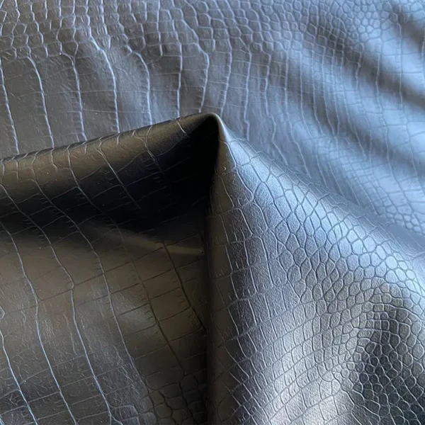 Custom crocodile Embossed PU Synthetic Leather Faux Leather Clothing Leather Fabric - Image 6