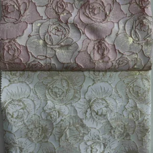 New Fashion Rose Flower Design About 3D Luxury Jacquard Fabrics for Party and Formal Dress High Quality Abaya Fabric