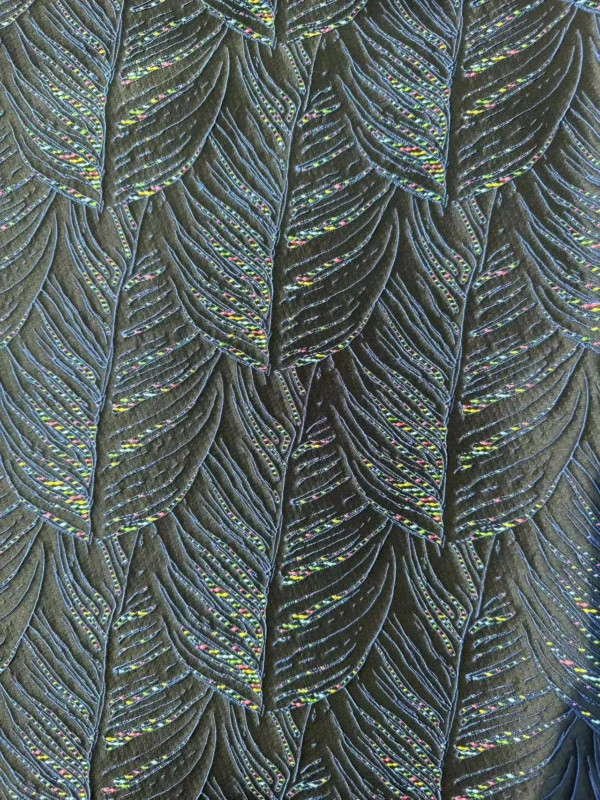 High Quality Yarn-dyed Woven Jacquard Brocade Fabric for Abaya Garment - Image 3