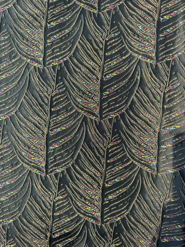 High Quality Yarn-dyed Woven Jacquard Brocade Fabric for Abaya Garment