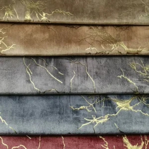 Gold Blocking Velvet Fabric Upholstery Velvet Sofa Cloth Holland Velvet Fabric for Sofa Fabrics
