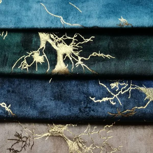 Gold Blocking Velvet Fabric Upholstery Velvet Sofa Cloth Holland Velvet Fabric for Sofa Fabrics - Image 5