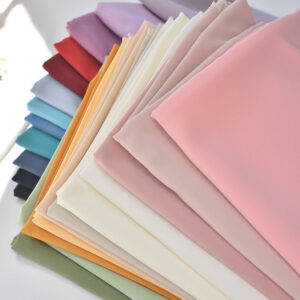 Pure Georgette Material Plain Georgette Saree Polyester Stretch White Chiffon Fabric for Dresses