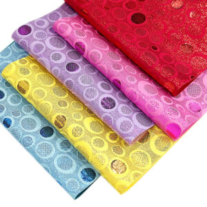 Synthetic Leather Large and Small Circle Leatherette Fabric for Making Hair Bow Bags Costume Material