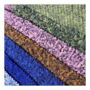 Polyester Custom Color Knitting Teddy Fleece Circle Velvet Fabric for Middle East Winter Clothes