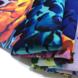 50D Viscose Georgette 100% Viscose Printed Fabric 100 Woven Georgette Lightweight Fabric for Georgette Hijab